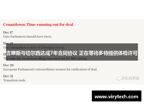吉滕斯与切尔西达成7年合同协议 正在等待多特提供体检许可